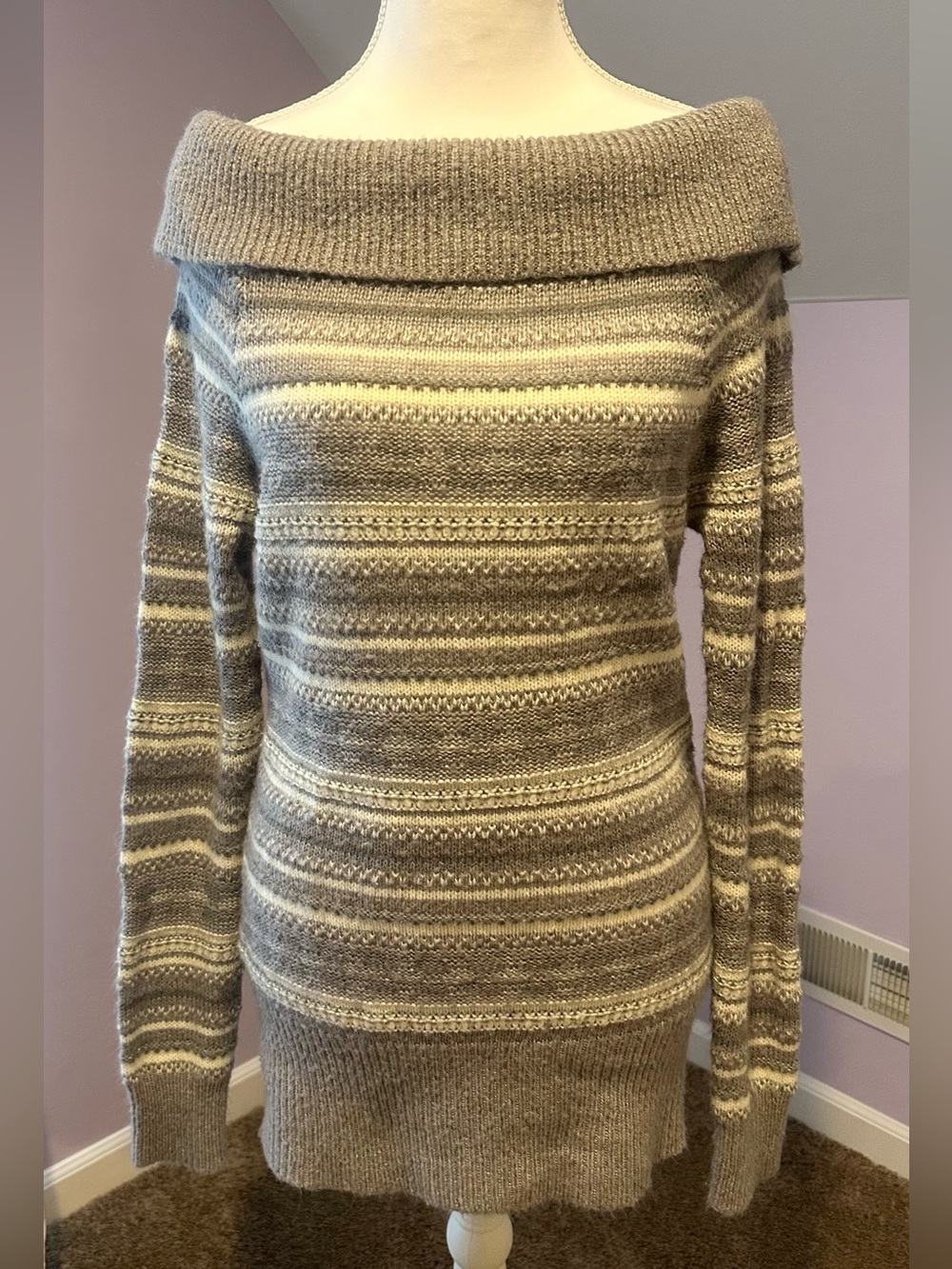 White House Black Market Striped Sweater